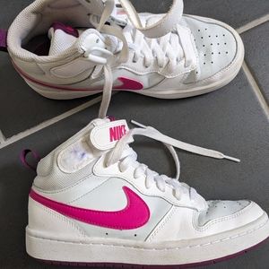 Nike Court Borough Mid 2 Girls Sneakers, Pink/Platinum